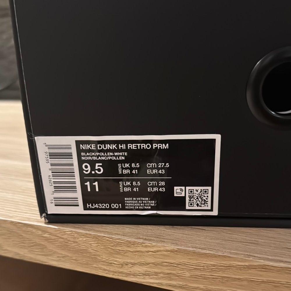Nike Yellow and Black High-Top Sneakers - Picture 2 of 4